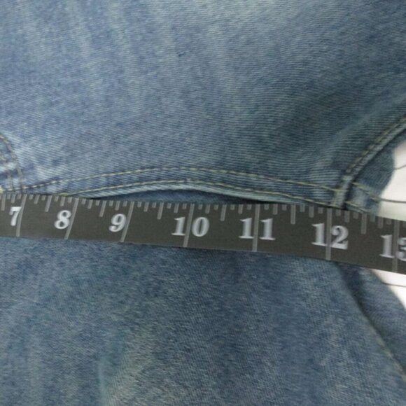 Three Button Baggy Wide Leg Boyfriend Jeans by Commense-Denim-XS-NWT - Picture 9 of 16